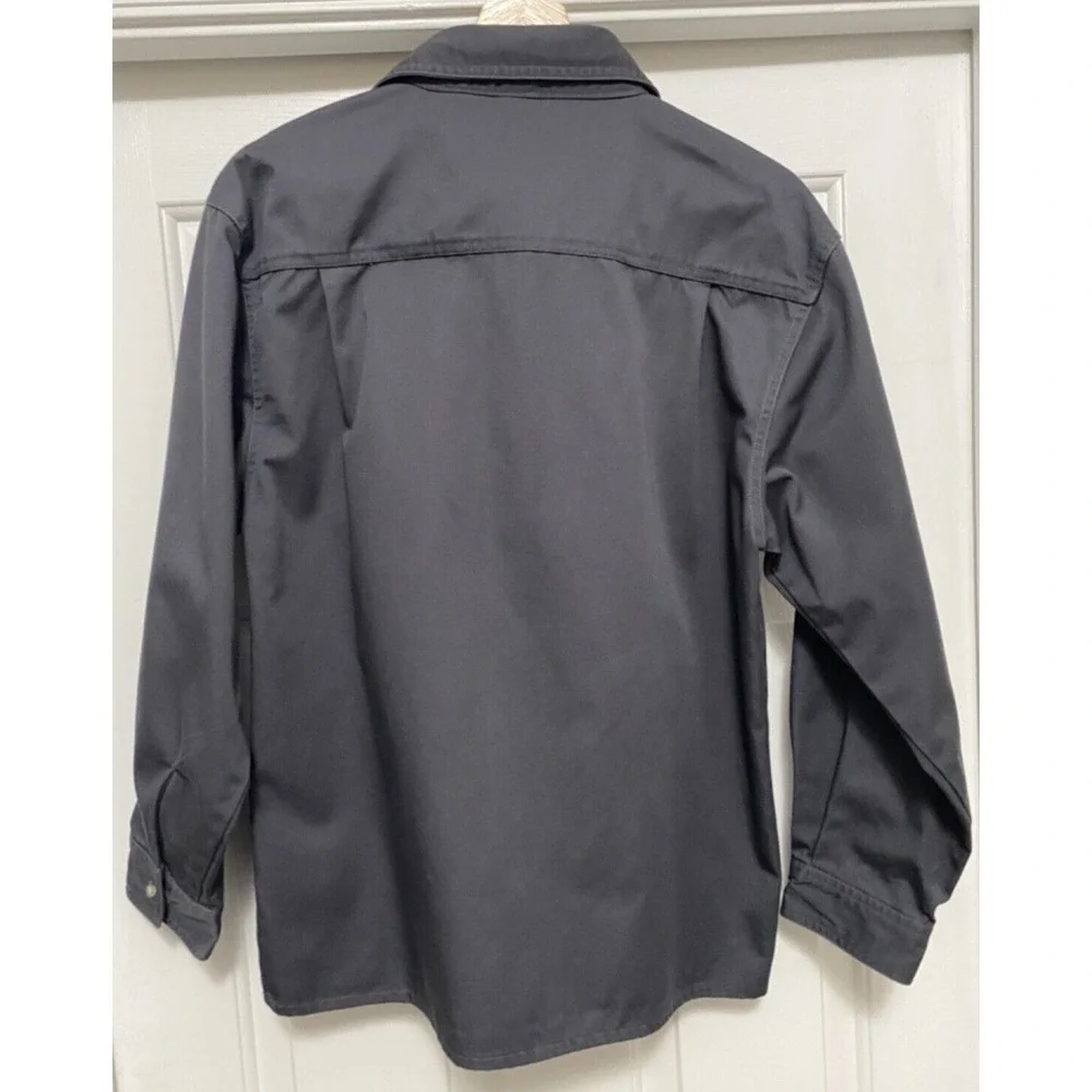 Fubu The Collection Shirt Shacket Jacket Youth 12/14 Dark Gray Button Up‎